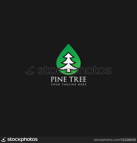 pine tree logo vector