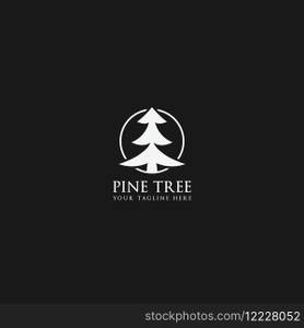 pine tree logo vector