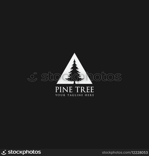 pine tree logo vector