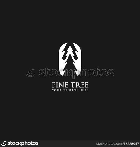 pine tree logo vector