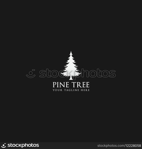 pine tree logo vector