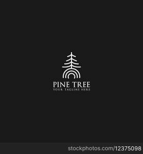 pine tree logo vector