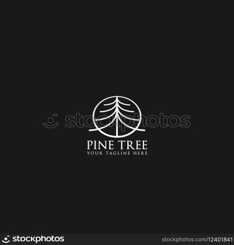 pine tree logo vector