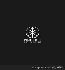 pine tree logo vector
