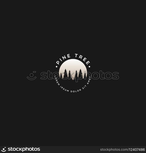 pine tree logo vector