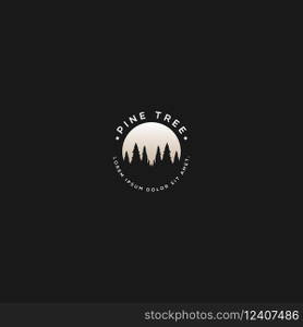pine tree logo vector