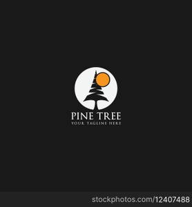 pine tree logo vector
