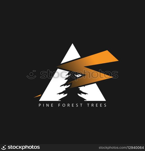 pine tree logo vector