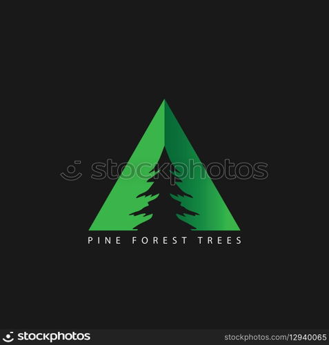 pine tree logo vector