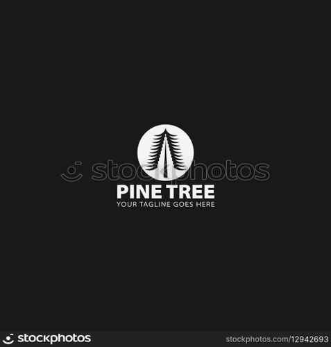 pine tree logo vector
