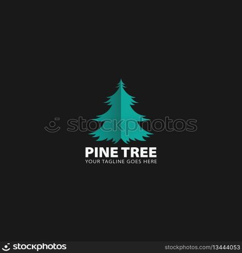 pine tree logo vector