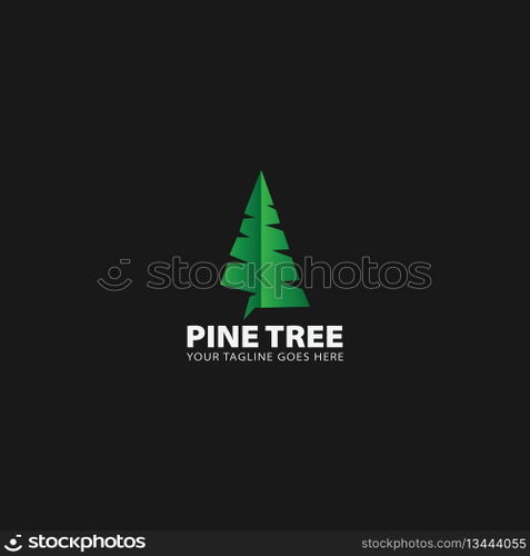 pine tree logo vector
