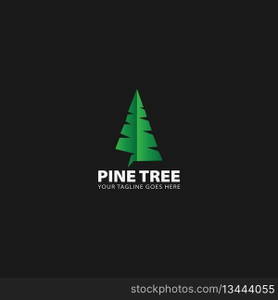 pine tree logo vector