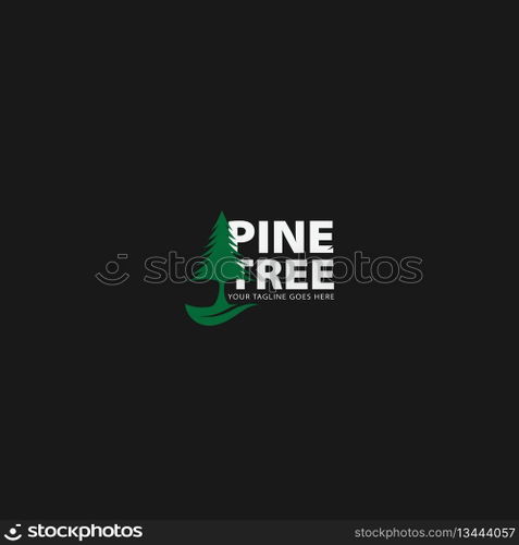 pine tree logo vector