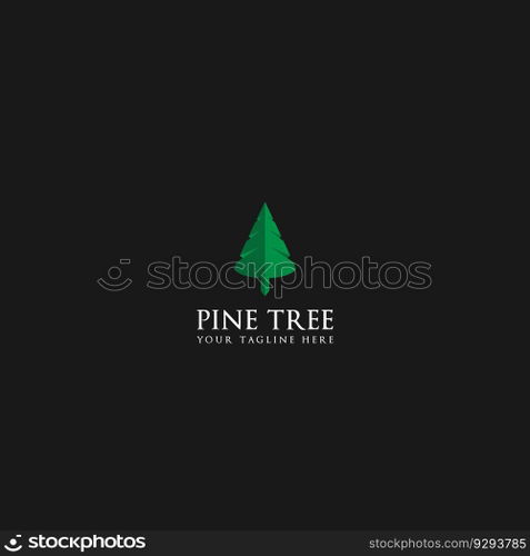 pine tree logo vector