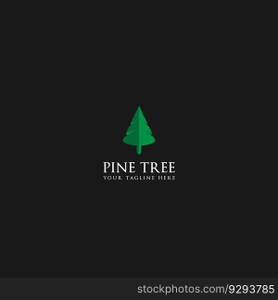 pine tree logo vector