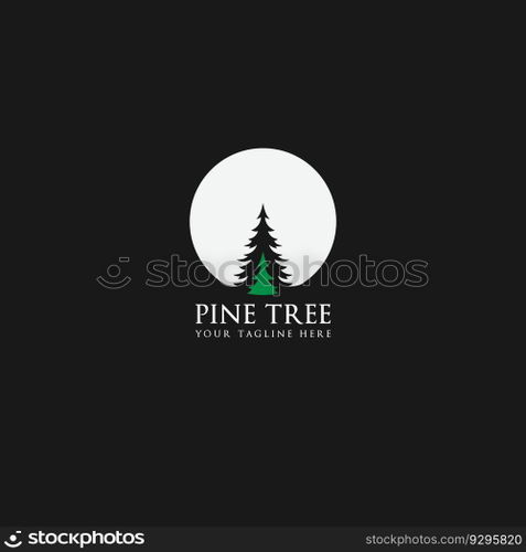 pine tree logo vector