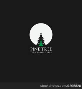 pine tree logo vector