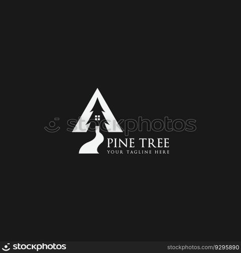 pine tree logo vector