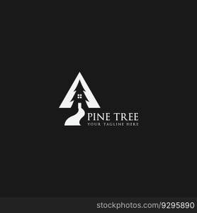 pine tree logo vector
