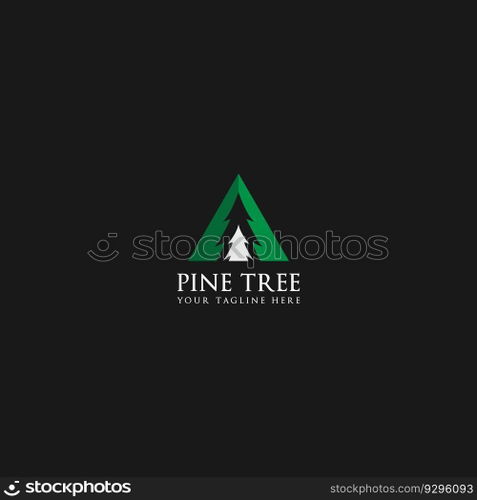 pine tree logo vector