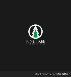 pine tree logo vector