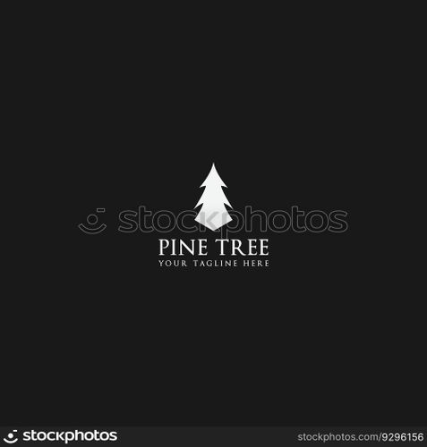pine tree logo vector