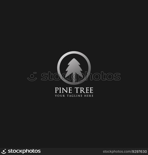 pine tree logo vector