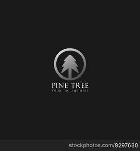 pine tree logo vector