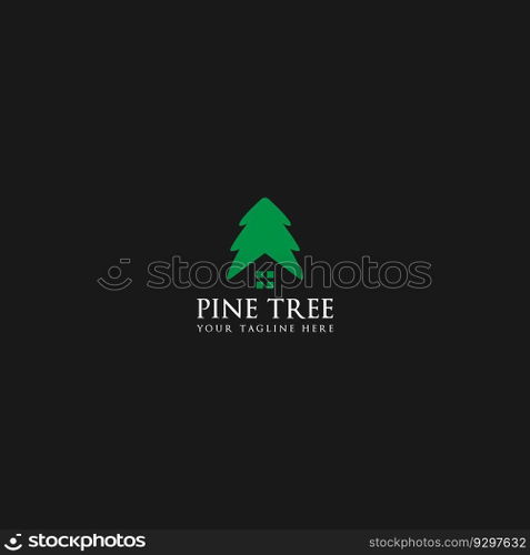 pine tree logo vector
