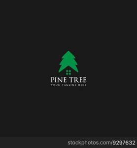 pine tree logo vector