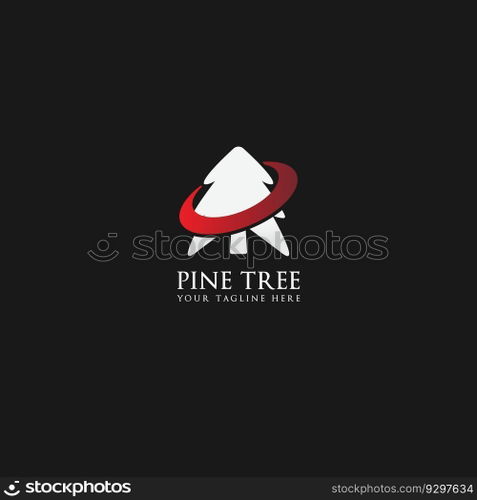pine tree logo vector