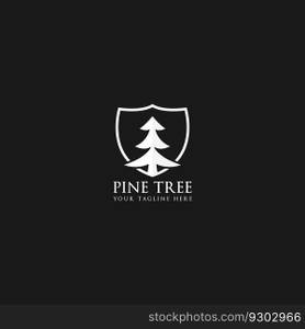pine tree logo vector