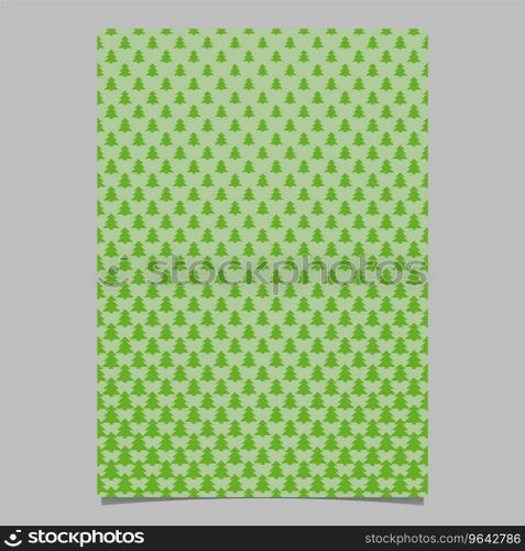 Pine tree pattern brochure background design Vector Image