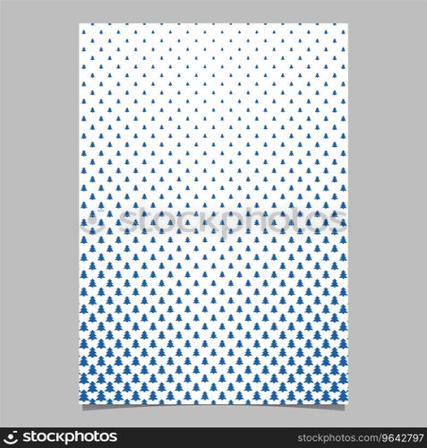Pine tree pattern brochure background design Vector Image