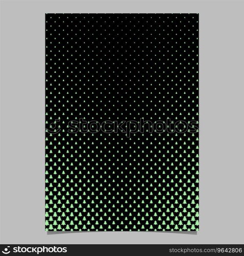 Pine tree pattern brochure background design Vector Image