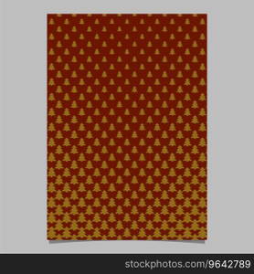 Pine tree pattern page background design Vector Image