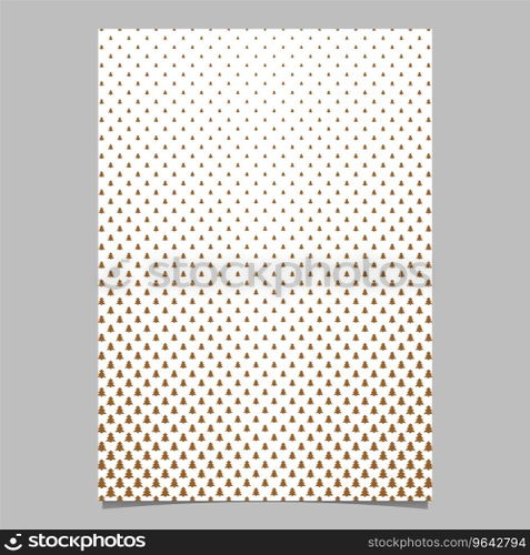 Pine tree pattern page background design Vector Image