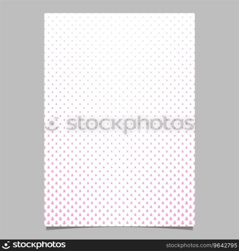 Pine tree pattern page background design Vector Image