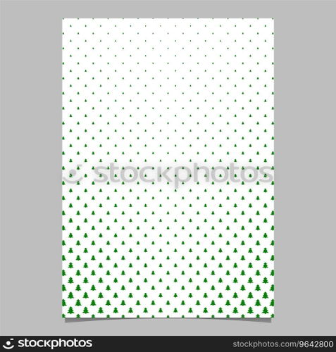 Pine tree pattern page background design Vector Image