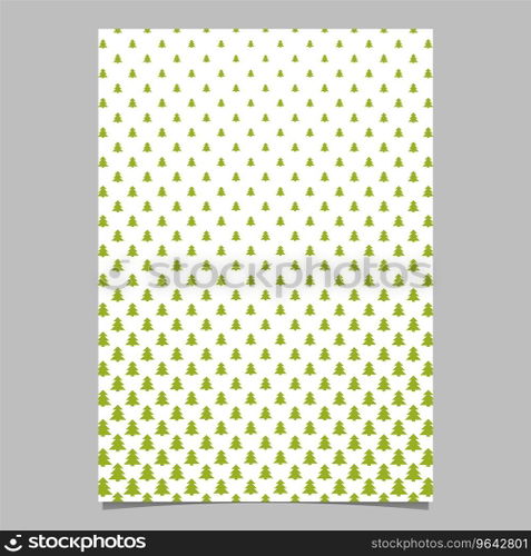 Pine tree pattern page background design Vector Image