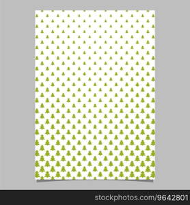 Pine tree pattern page background design Vector Image