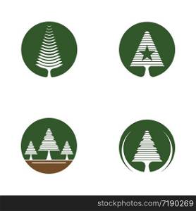 Pine vector icon illustration design