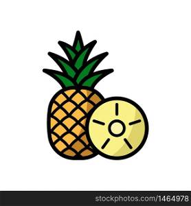 pineapple - fruit icon vector design template