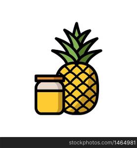 pineapple - fruit icon vector design template