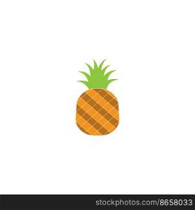 pineapple fruit vector logo icon illustration design