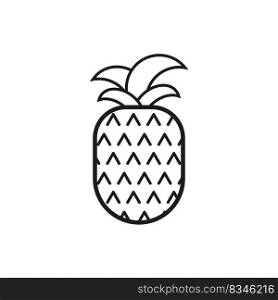 Pineapple icon. ananas icon. Clipart image. Vector illustration. Stock image. eps 10.. Pineapple icon. ananas icon. Clipart image. Vector illustration. Stock image. 