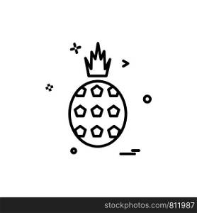 Pineapple icon design vector