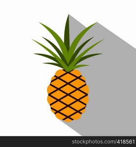 Pineapple icon. Flat illustration of pineapple vector icon for web. Pineapple icon, flat style