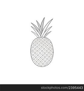 pineapple icon logo vector design